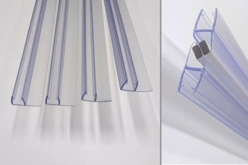 Magnetic door seal 8mm glass 2000mm long with door seals shower door parts